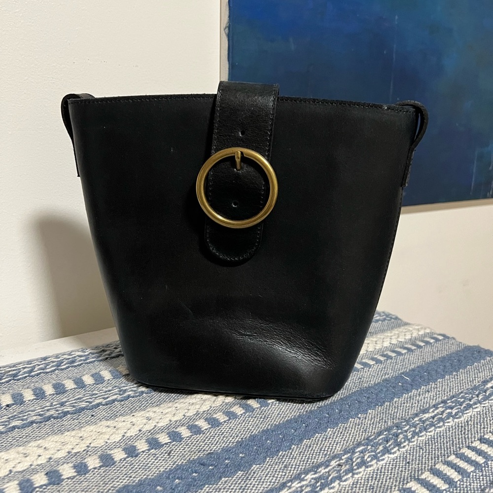 Most Wanted Real Leather Crossbody Bucket Bag